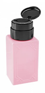 Помпа дозатор для рідин (квадратна велика) 200мл (рожева)